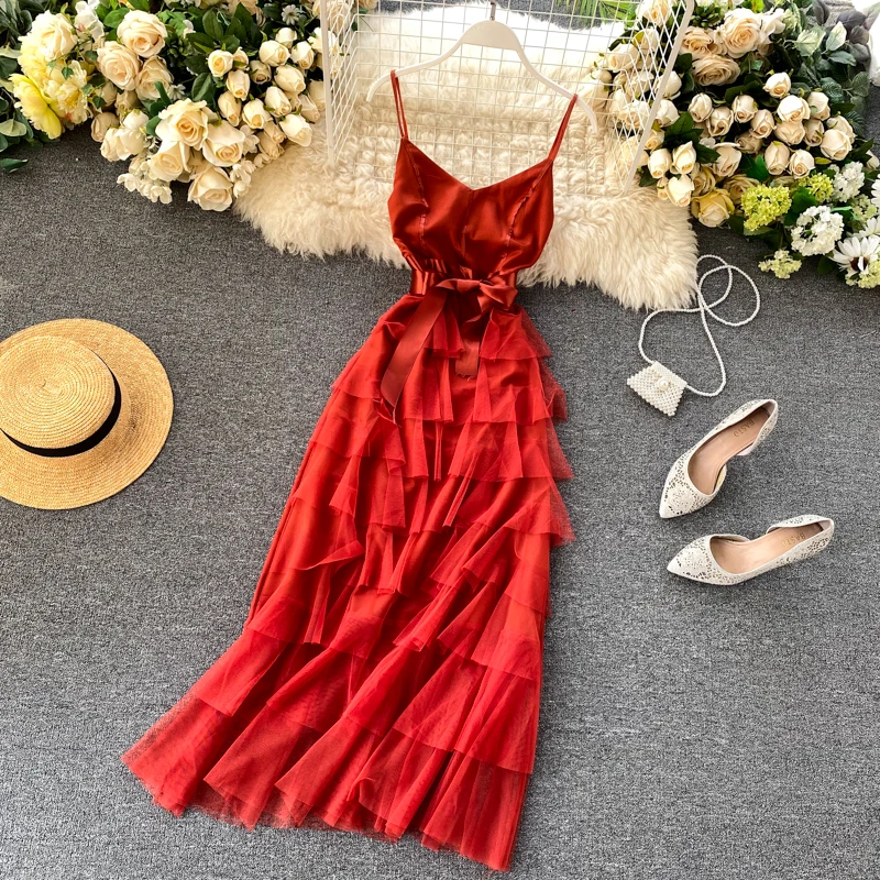 Женское Сетчатое лоскутное платье новинка 2020 летнее сексуальное с v-образным