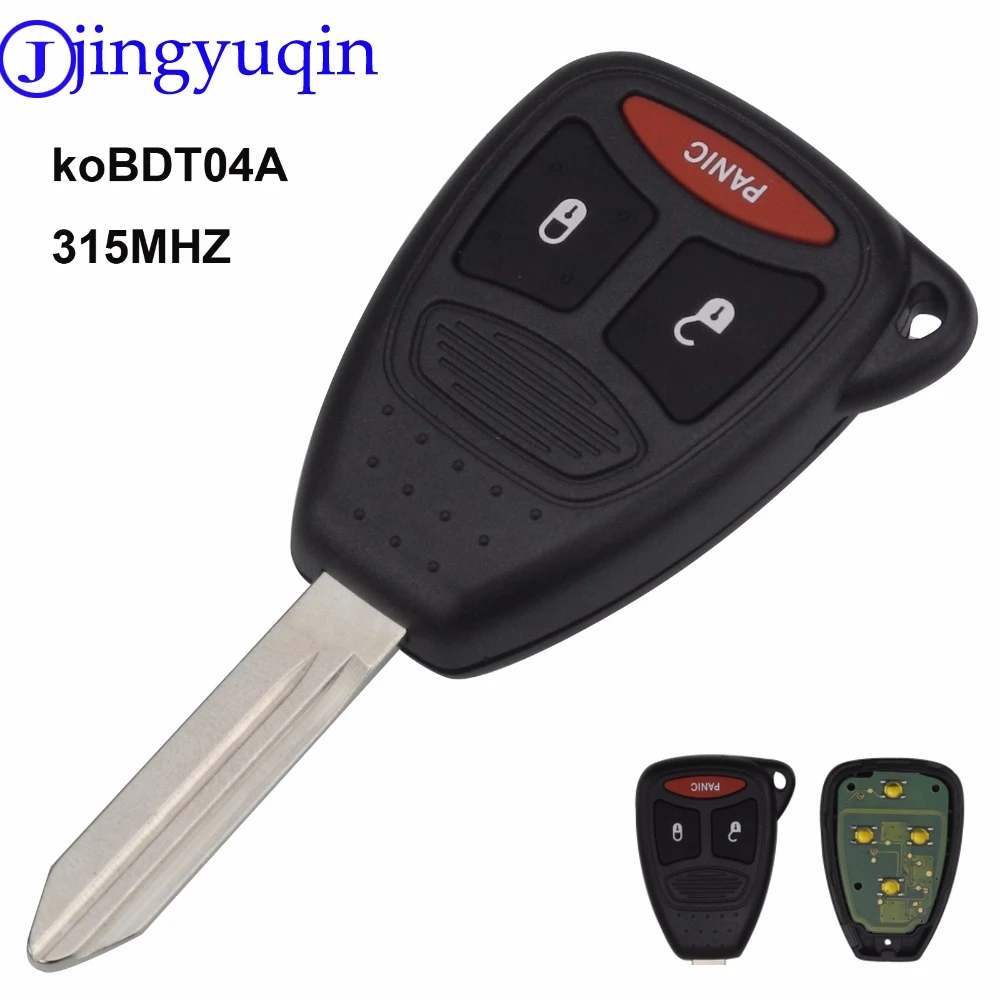 Jingyuqin 10ps ASK KOBDT04A 315mhz чехол для ключа с дистанционной головкой dodge chrysler jeep Dakota Durango