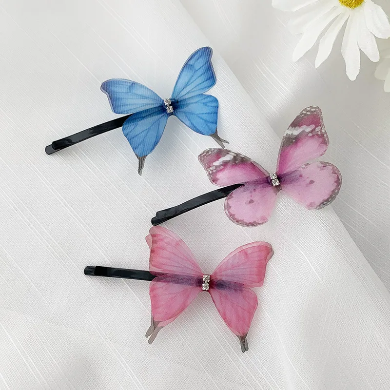 

Simulation Butterfly Hair Clips Colorful Sweet Side Clip Hair Ornament Headband Hairpins Fashion Hair Styling Tool