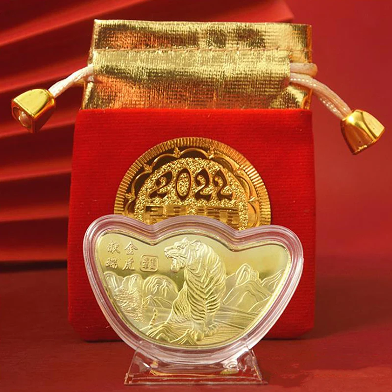 2022 китайский новый год Зодиак тигр памятные монеты коллекционные предметы
