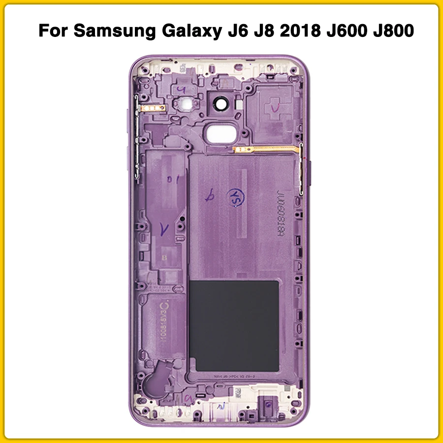 Чехол на заднюю панель для samsung Galaxy J6 J8 J600 J600F J800 J800F задняя крышка на батарейках задняя крышка на дверь