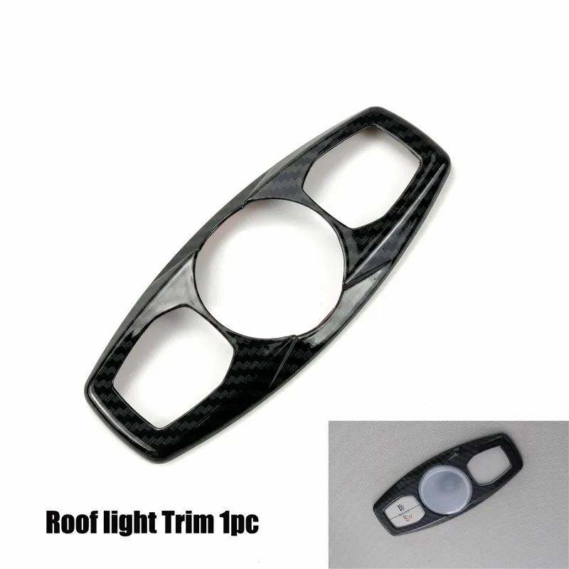 Reading lamp trim Для Ford Focus 3 2012- полностью внутренняя наклейка из углеродного волокна наклейка крышка ручка вентиляционная консоль панель Корпус чехол Аксессуары - Название цвета: Reading lamp trim