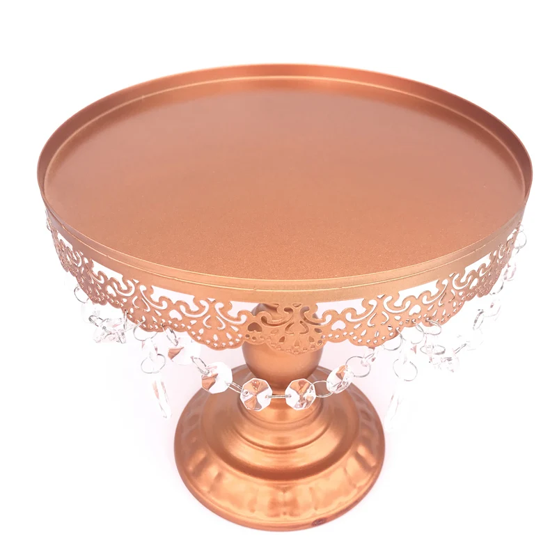 Rose Gold Золотой зеркальная поверхность Свадебные десерт лоток свадебный торт стенд для вечеринки, дня рождения форма для украшений торта печенье Дисплей 20/25/30 см - Цвет: Rose Gold