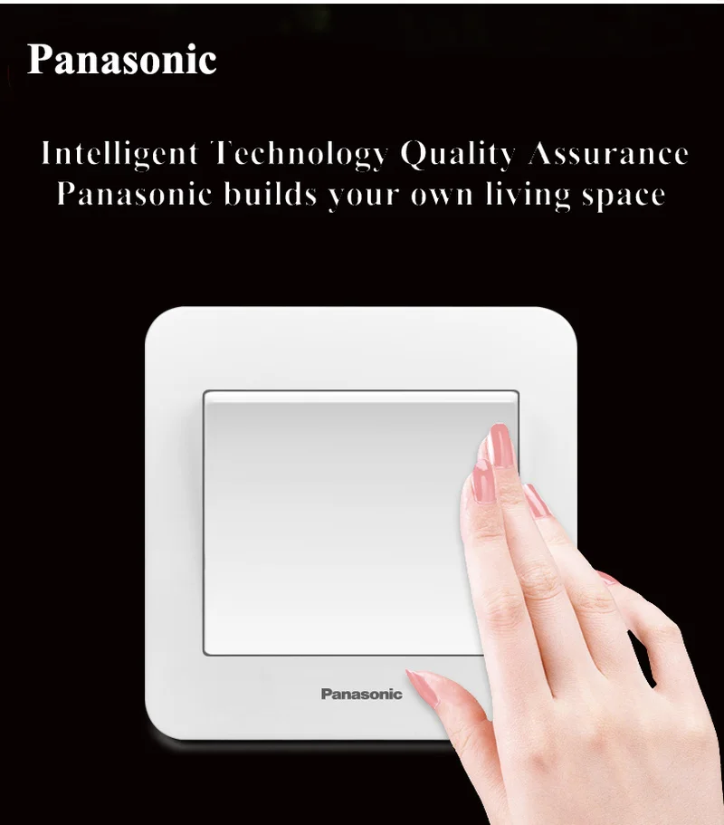 Panasonic Стандартный Переключатель кнопочный выключатель света 1 банда 2 банды 3