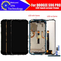 6 22 inch doogee s96 pro lcd display touch screen digitizerframe assembly 100 original lcdtouch digitizer for s96 protools