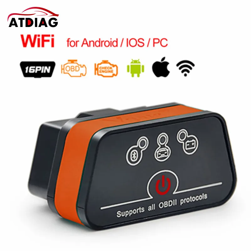 Оригинальный сканер Vgate iCar2 Bluetooth OBD OBD2 iCar 2 ELM327 диагностический интерфейс