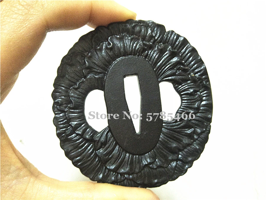Сильная железная сталь Tsuba защита для японского самурайский меч катана Wakizashi