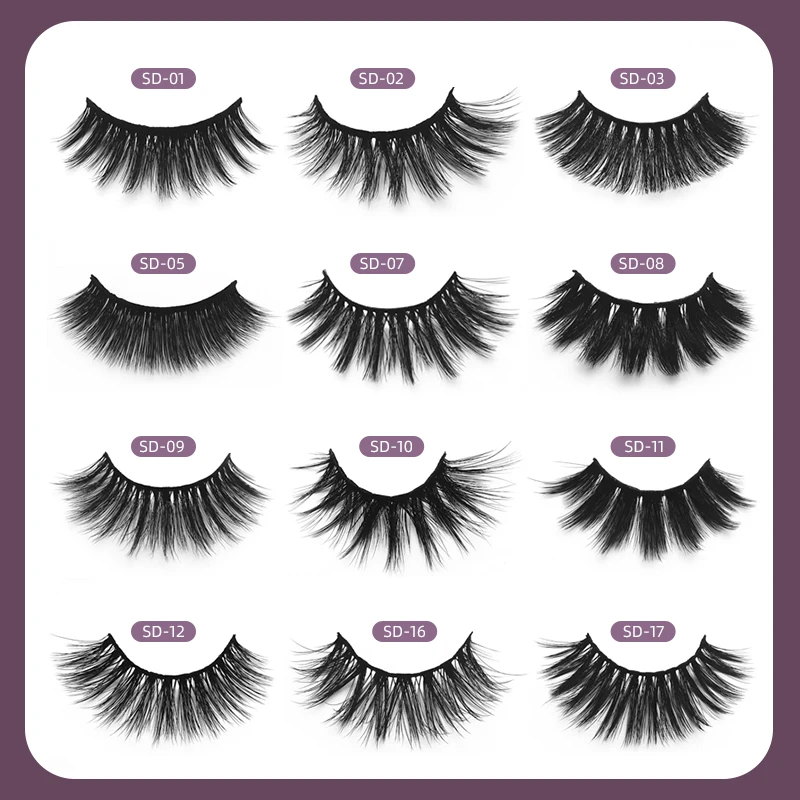 1 пара 3D накладных ресниц из норковых волос новые густые накладные ресницы для