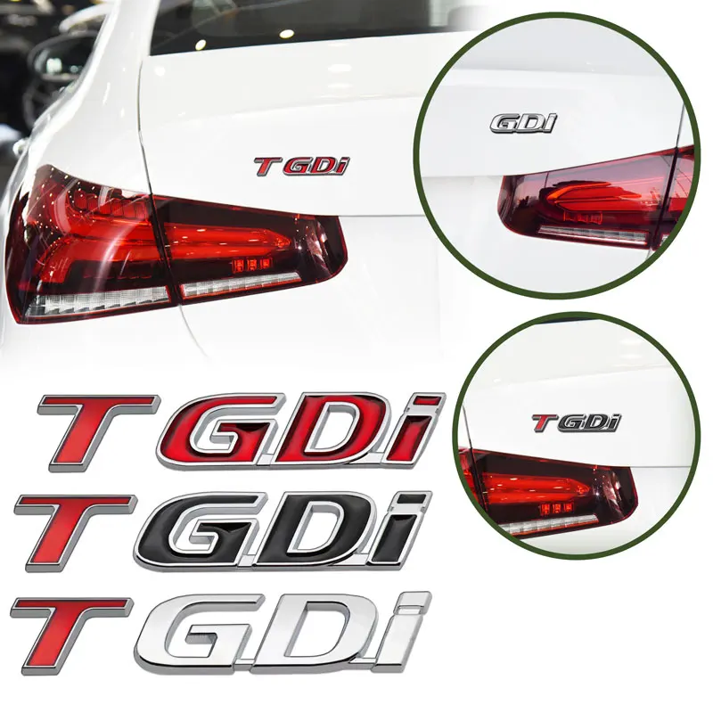 3D металлический логотип TGDI T GDI автомобильный боковой брызговик задний багажник