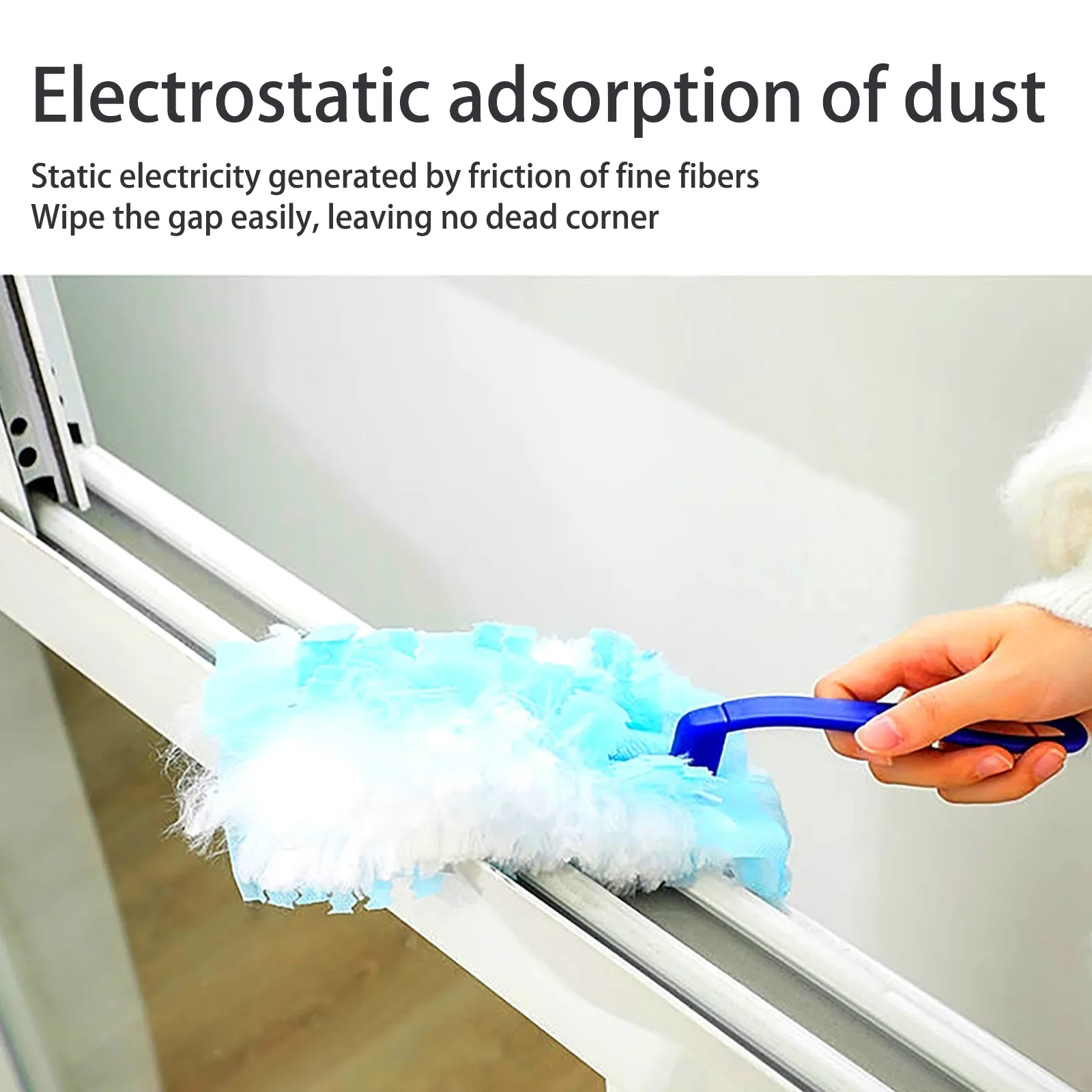 

25# Duster Disposable Electrostatic Absorbent Fiber Duster Household Cleaning Adsorption Duster Fiber Duster 15pc Brush Head