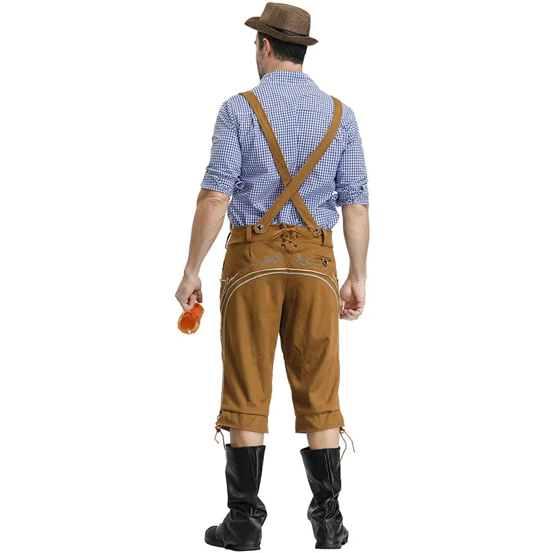 Мужской традиционный костюм Октоберфеста для взрослых немецкий пивной мужской