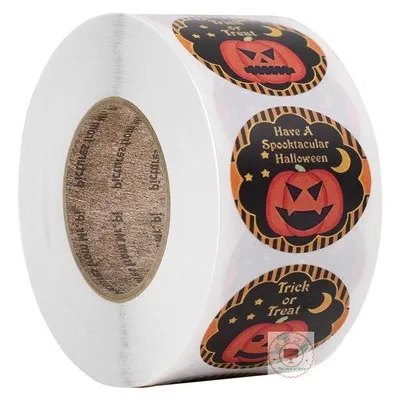 

500 pcs/roll Halloween gift wrapping gift decoration sticker label