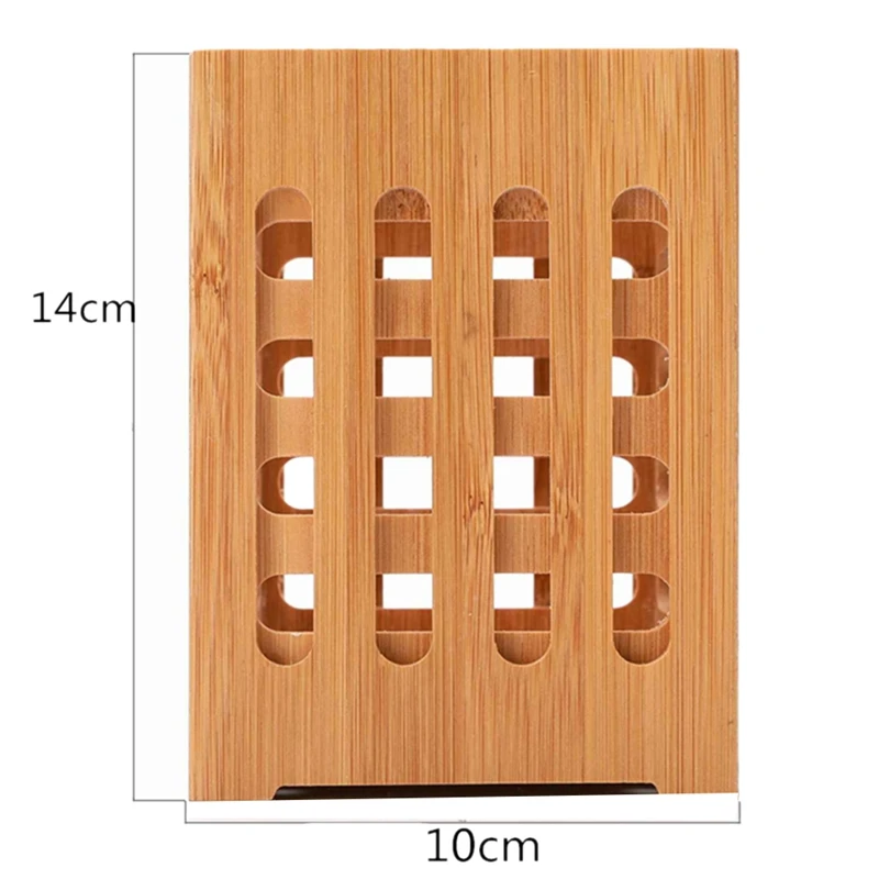 Квадратная деревянная кухонная посуда трубка палочки для еды контейнер набор