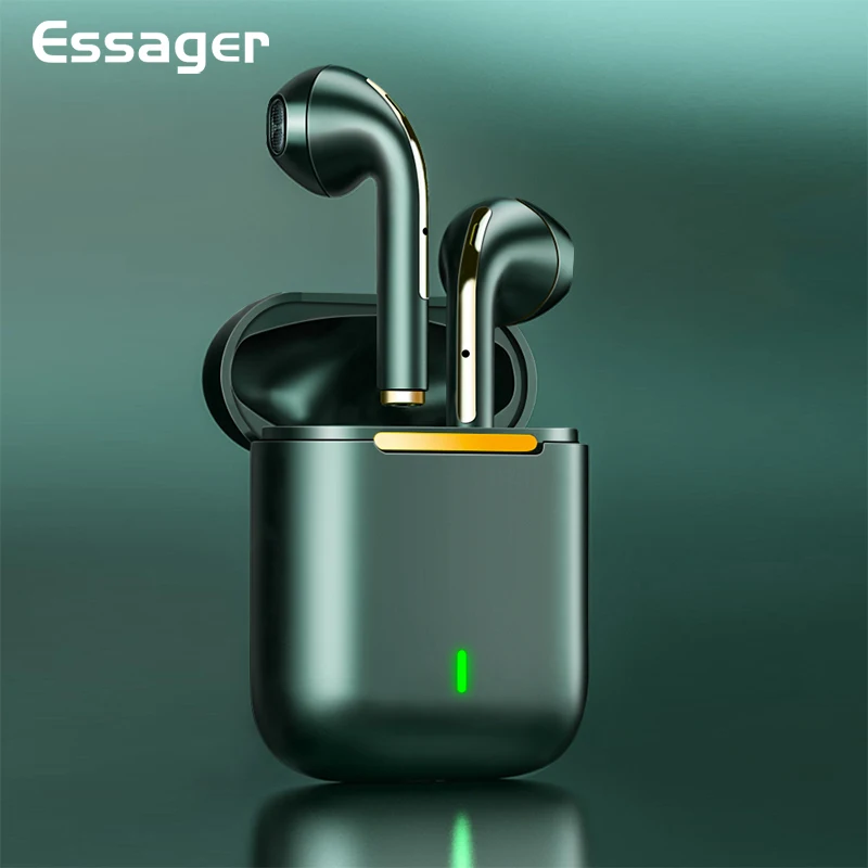 

Essager J18 TWS Bluetooth Headphones Stereo True Wireless Headset Earbuds In Ear Handsfree Earphones Ear Buds For Mobile Phone