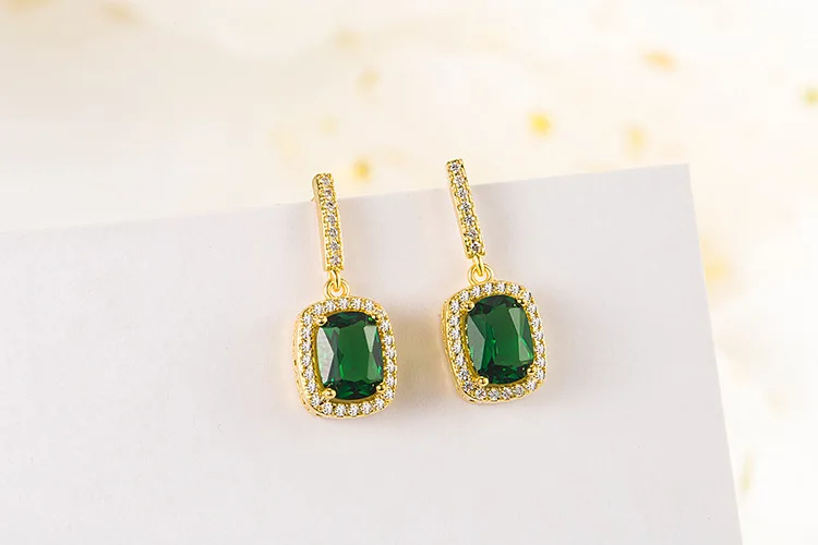 

Natural Green Jade Jewelry Gemstone 14K Gold Drop Earring Women Aros Mujer Oreja Garnet Bohemia Orecchini Emerald Earrings Girls