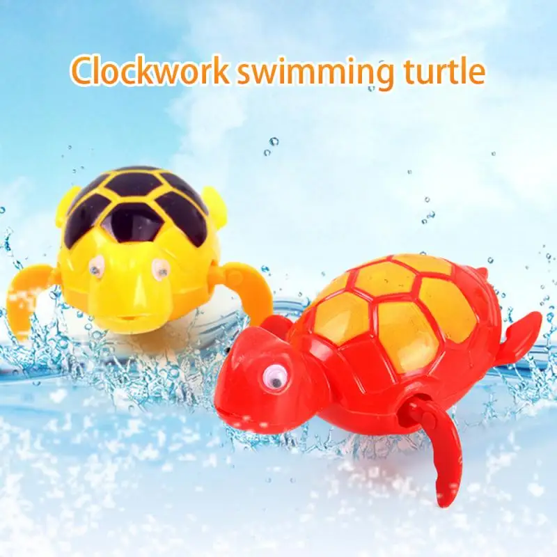 

Single Sale Cute Cartoon Animal Tortoise Classic Baby Water Toy Infant Swim Turtle Wound-up Chain Clockwork Kids Beach Bath Toys