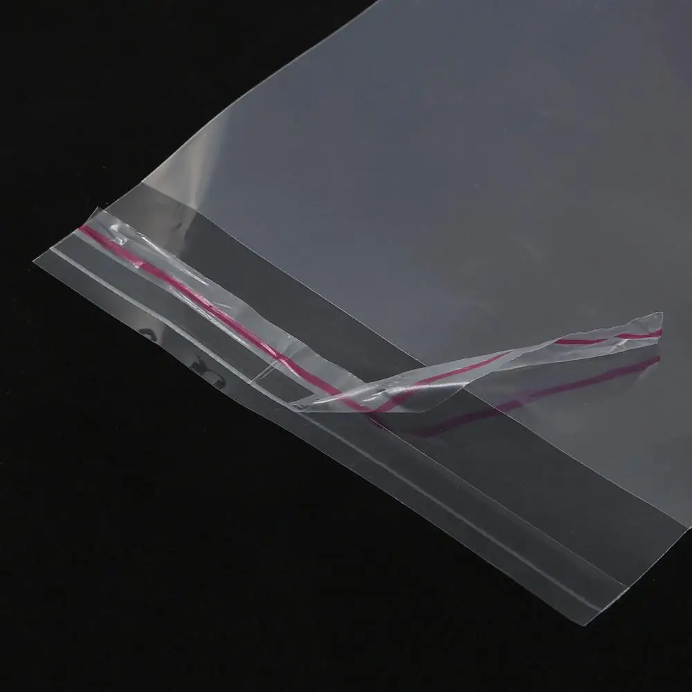 100 шт прозрачный многоразовый самоклеящийся пластиковый пакет для хранения OPP