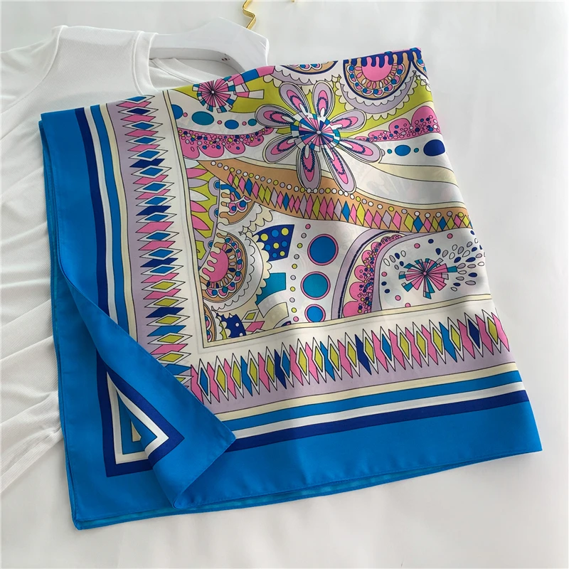 Женский платок с квадратным вырезом модный бандана роскошный брендовый