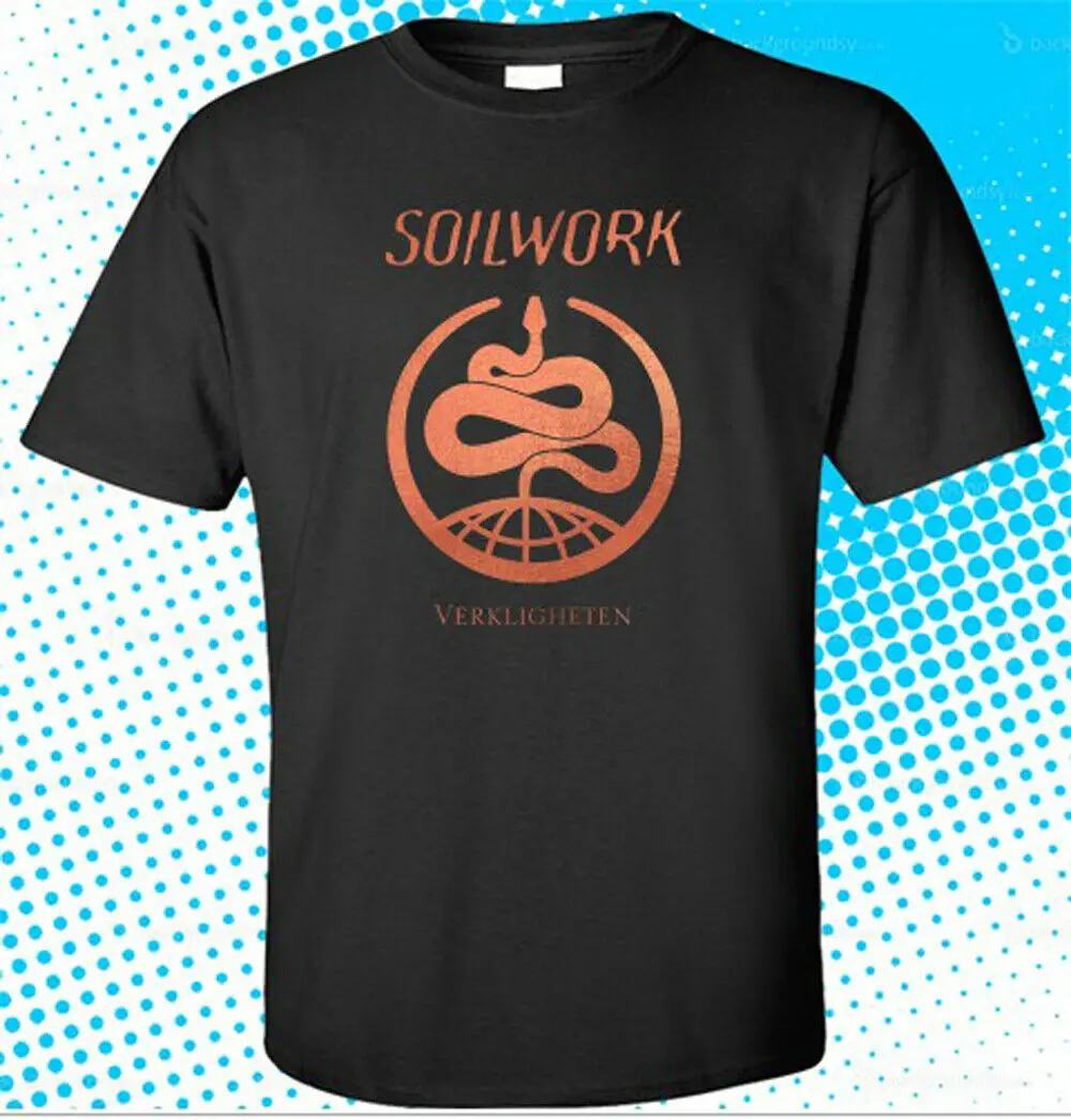 Soilwork verklighteten Обложка альбома Мужская черная футболка размер S до 3XL 2020