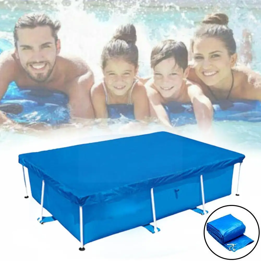 

PE Cover Cloth Mat Cover Frame Pool For Garden Swimming Pool Cover Dust Cover Rainproof 400*211Cm/300*200Cm/260*160Cm/220*1 X2D1