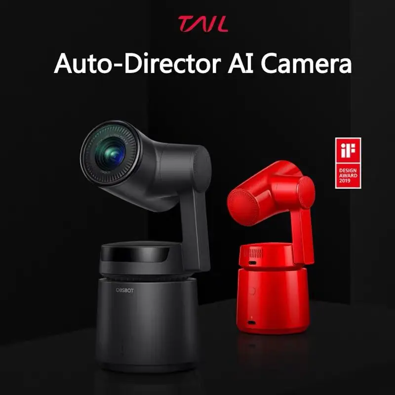 OBSBOT Tail Auto Director Ai Camera 4K видеокамера AI отслеживание съемки 1850 мАч 360 4k 60fps