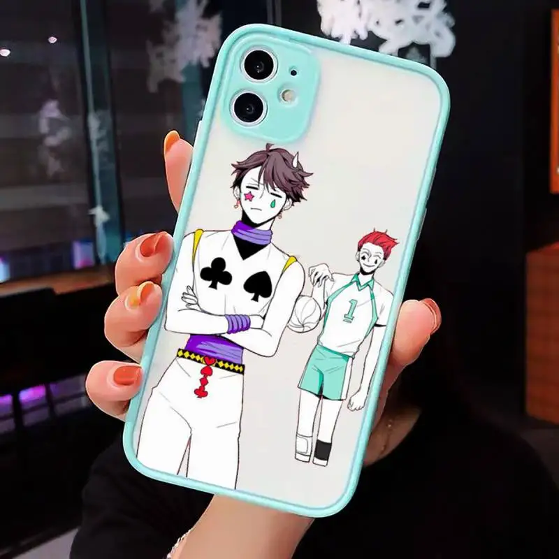 

Hisoka Anime Hunter X hunter Phone Case Matte Transparent For iPhone 12 Mini 11 Pro XR XS Max 7 8 Plus