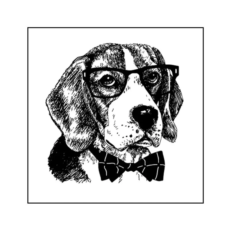 Cool Dog DIY Silicone Clear Stamp Cling Seal Scrapbook Embossing Album Decor Craft For Scrapbooking New Stamps 2019 | Дом и сад