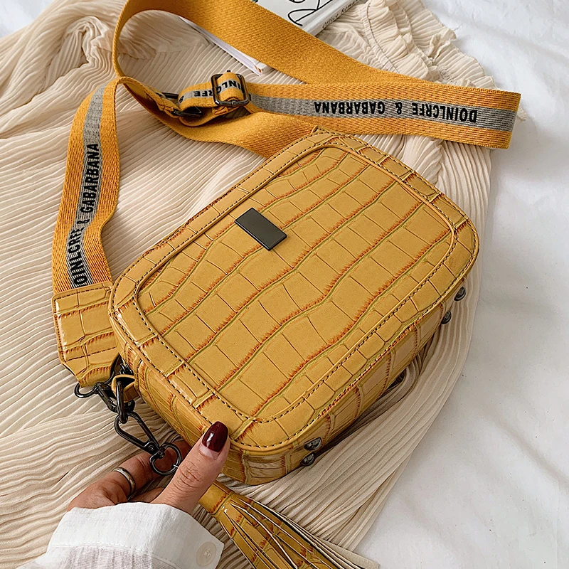 Крокодиловый узор Ретро сумка через плечо для женщин 2019 сумка-мессенджер с