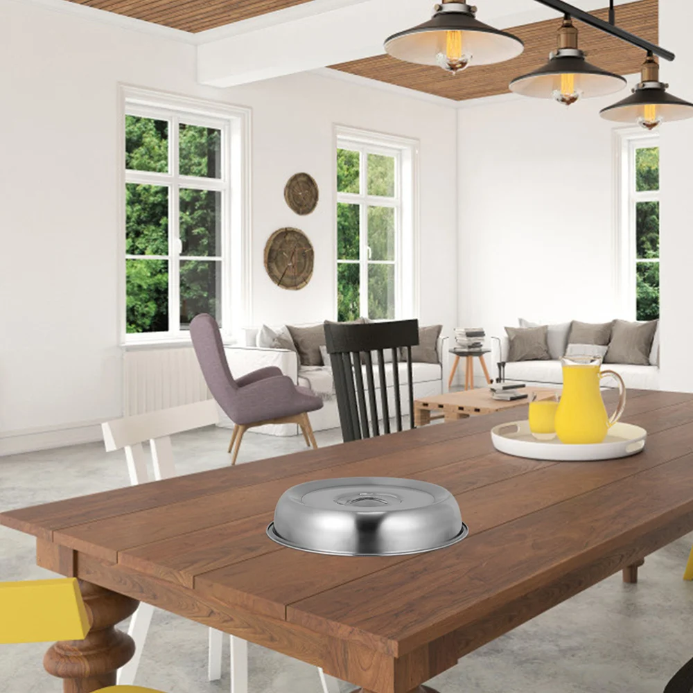 

2pcs Simple Round Food Covers Restaurant Teppanyaki Covers Protective Food Hoods