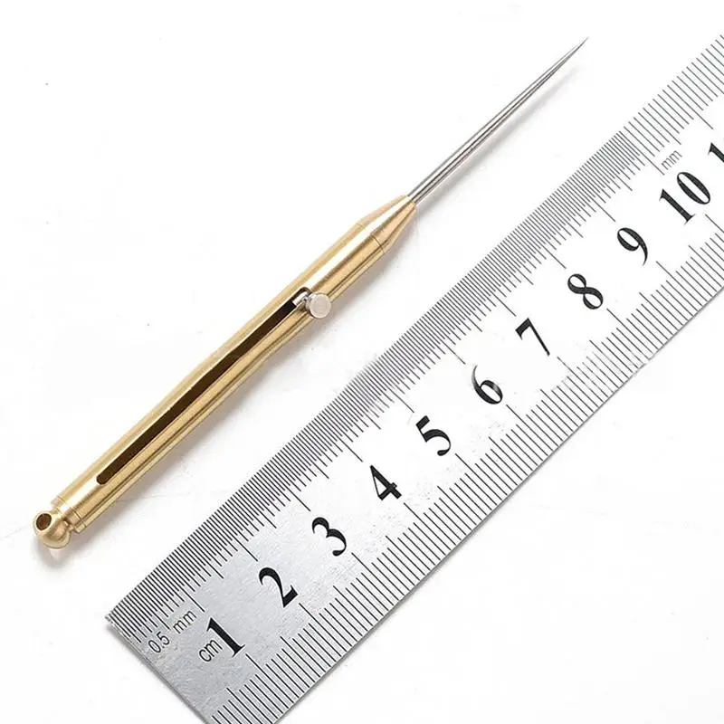 Латунный портативный водонепроницаемый склад титановая зубочистка