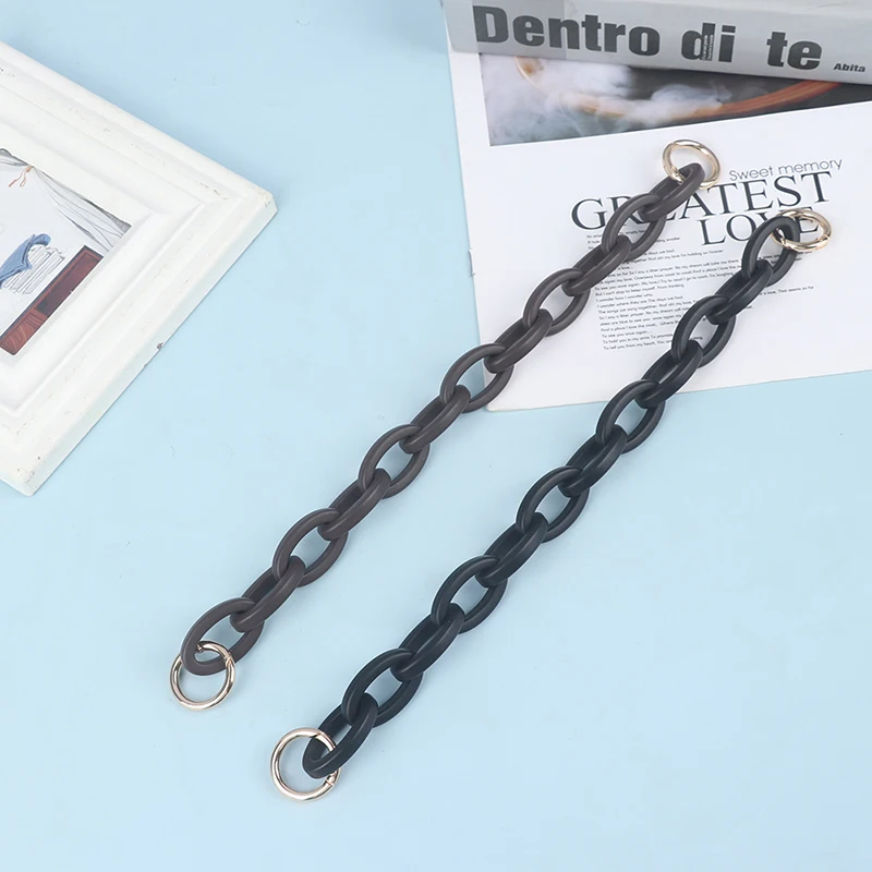 

42cm/33cm Acrylic Resin Woman Bag Handles Handcrafted Wristband Strap Replacement Bag Belt