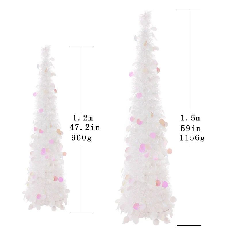 

Christmas Tree Small Decorated Fake Pine Tree Mini Artificial Christmas Tree Santa Snow Home Decoration 1.2m To 1.5m