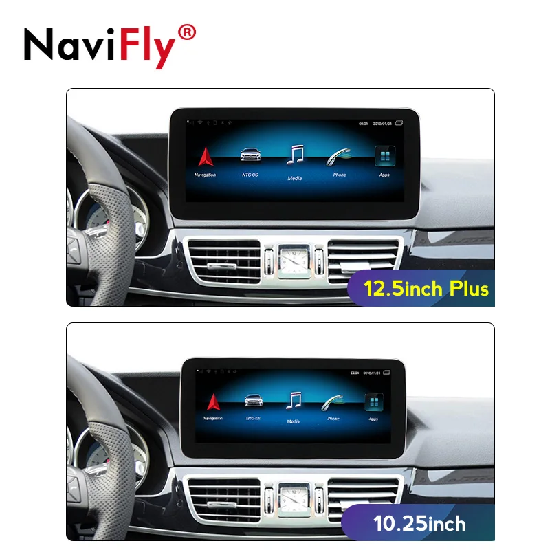 Автомобильный мультимедийный плеер Navifly 1920*720 с антибликовым покрытием carplay Android 10