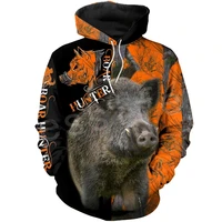 tessffel newest boar hunter animal hunting camo tattoo 3dprint pullover newfashion streetwear zipsweatshirtshoodiesjacket n10