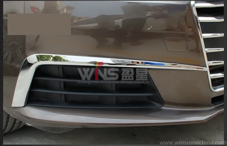 For Audi A4 2016 Chrome Front Side Bumper Grille Trim Car Styling Accessories | Chromium