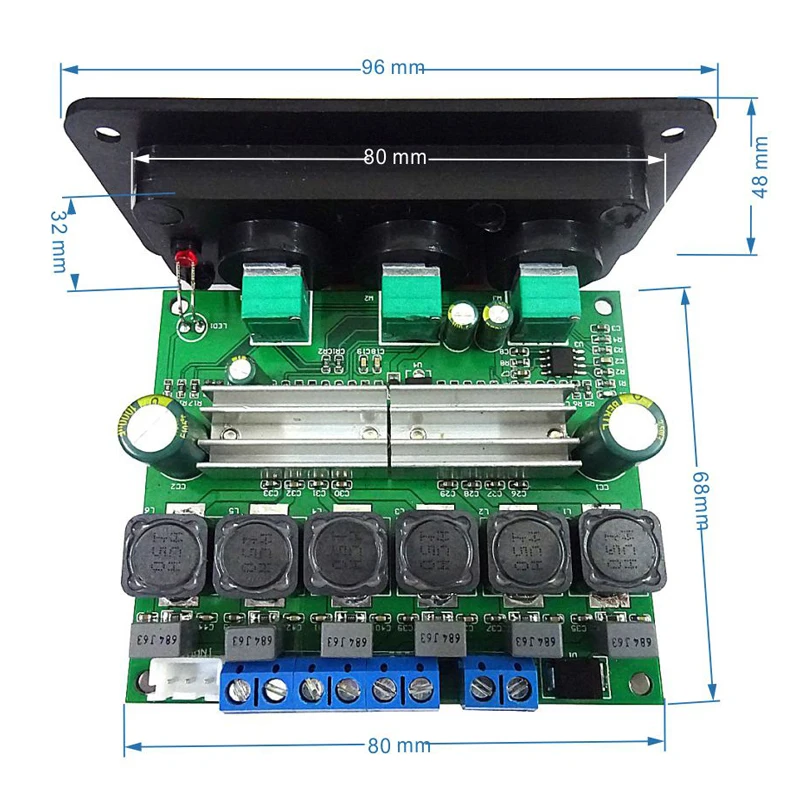 

Tenghong TPA3116D2, 2 50 + 100 , 2,1 , 15-25