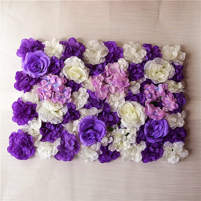 

Romantic Artificial Flowers Wall Panels Wedding Party Birthday Shop Backdrop Smulation Flower Backdrops Fashion Decorations