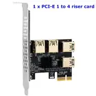 USB 3.0 PCI-E экспресс-карта Riser 1x до 16x адаптер Райзера PCIE 1 до 4 слотов PCIe порт множителя карты для майнинга биткоинов ETH