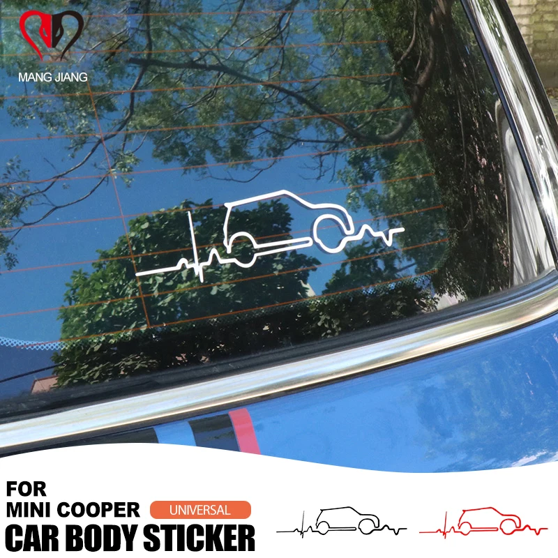 

Для миниатюрного медного автомобиля, окна, двери, мультяшная наклейка на корпус, внешняя наклейка R55 F60, креативное автомобильное украшение, ...