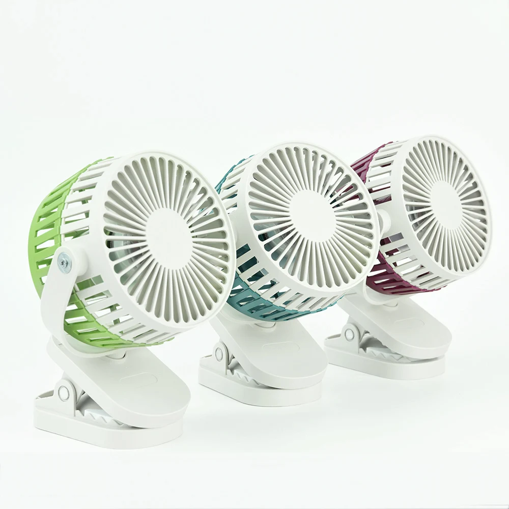 USB мини вентилятор портативный Перезаряжаемый с зажимом и литиевой батареей 3 Grear
