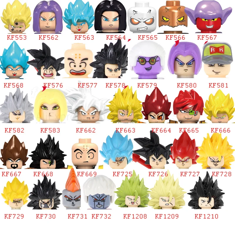 

2021 Anime Ball-Z Single Sale Mini Figure Super Goku Jiren Buliding Blocks Cartoon Bricks Children Gifts Toys KF6045 KF6048