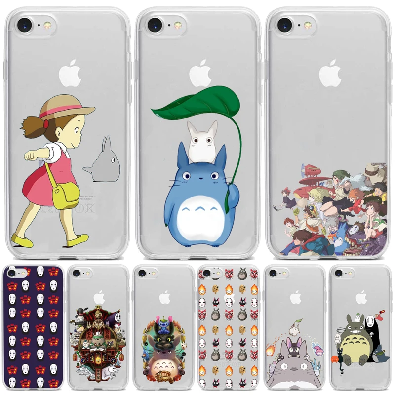 Милый мягкий прозрачный чехол с рисунком Тоторо из аниме Унесенные призраками
