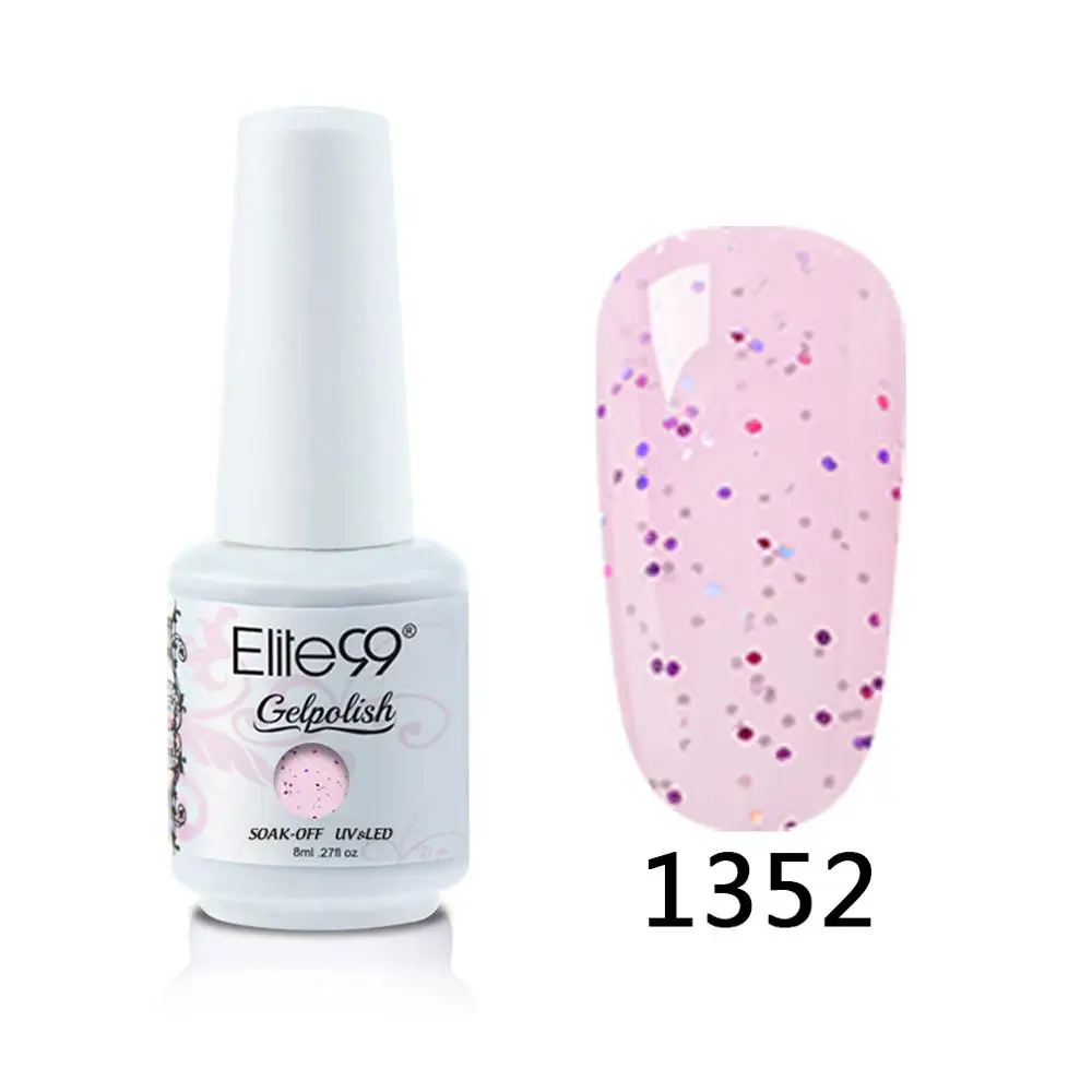 1352 Elite99 8 мл Гель-лак для ногтей Vernis Полупостоянный лак для ногтей УФ-гель лак для ногтей эмаль для маникюра Лак для ногтей - Цвет: 1352