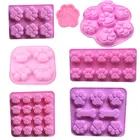 Силиконовая форма кошачья лапа, инструменты для украшения торта, форма для шоколада пищевого класса, этикетка кошачья лапа, резиновая форма сделай сам для ароматерапии в машине