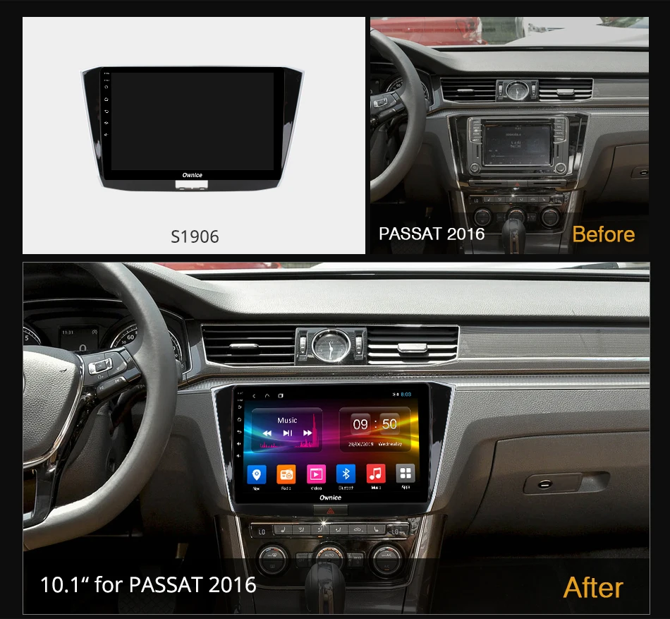6G + 128G Ownice Android 10 0 Восьмиядерный автомобильный радиоприемник DVD-плеер GPS 1280*720 для