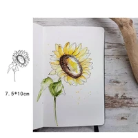 transparent rubber stamps for diy scrapbooking card sunflowers clear stamp making photo album paper crafts decorative new stamps