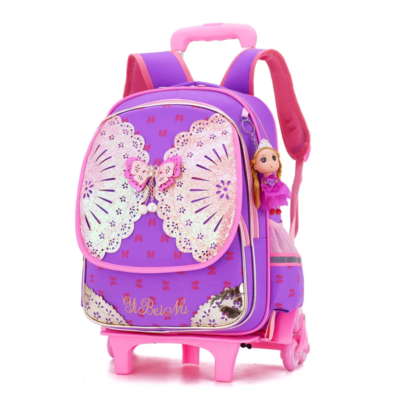 2 шт./компл. детские школьные сумки съемный рюкзак с бантом для девочек принцессы