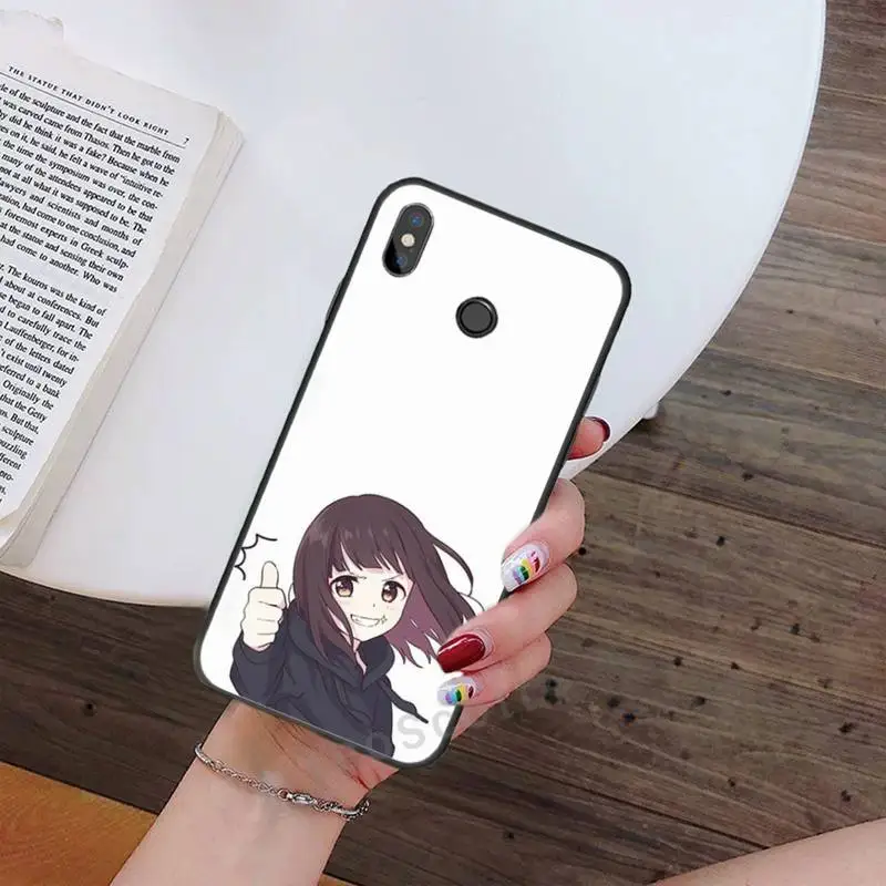 

Girl anime cute Menhera chan Phone Case For Xiaomi Redmi note 4 4X 8T 9 9s 10 K20 K30 cc9 9t pro lite max