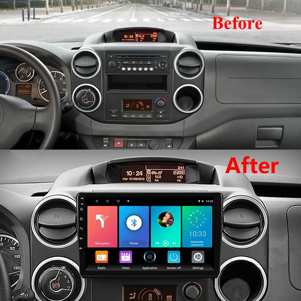 Автомагнитола easteregg 2 Din Android для Citroen Berlingo B9 2008 2018 Wi Fi GPS навигация автомобильный