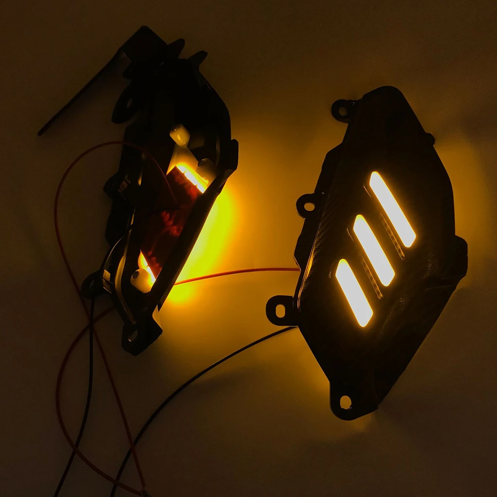 Задняя боковая Защитная крышка для мотоцикла со светодиодной подсветкой Yamaha Nmax